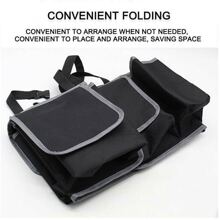 Large Car Boot Organiser Back Seat Hanger Tidy Storage Bag Pocket Hanging Pouch - Black - View 8