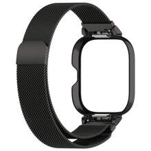 Metal Case+Strap Smartwatch Band Compatible With Redmi Watch4 Multi Color Watch Strap Suitable For Wrist Circumference Of 5.5-8.7 Inches - Black - View 5