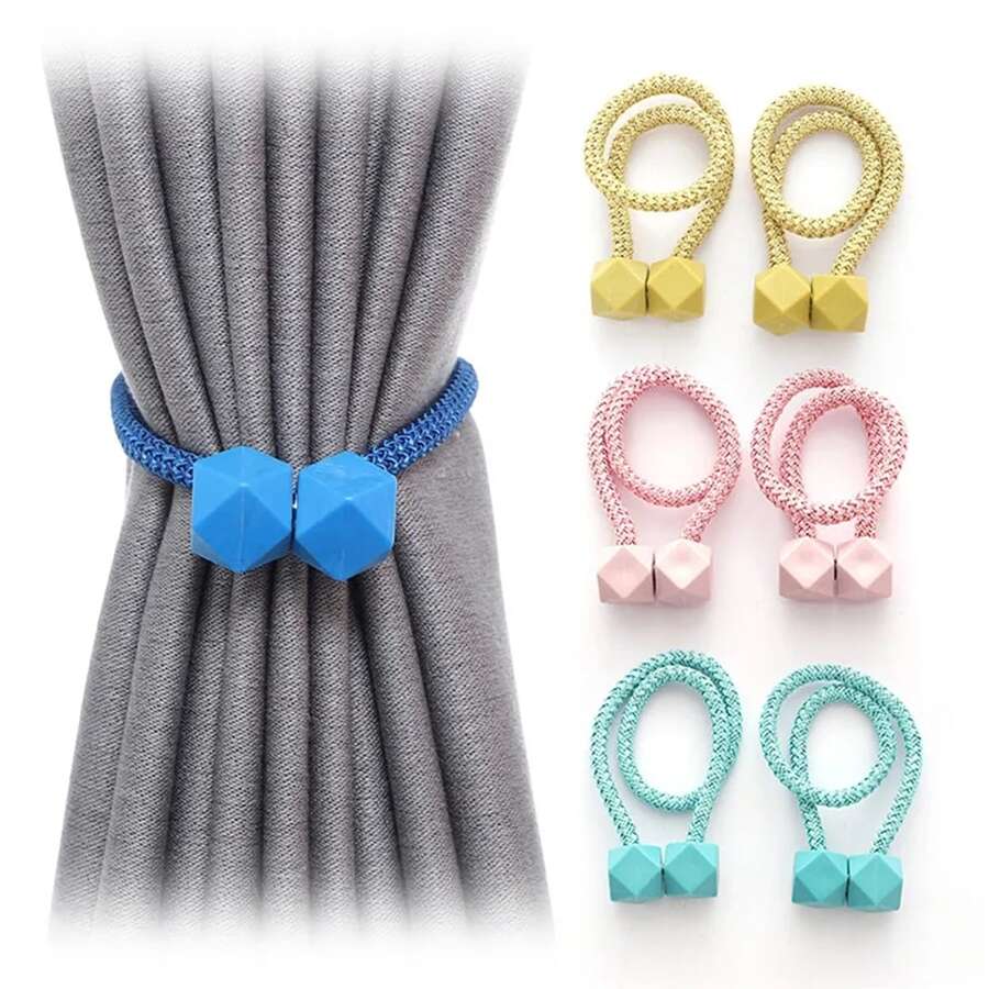 磁性方塊簾帶-2入/套 - 金色 - 查看 1