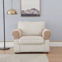 沙發扶手套包覆全面、可伸展、厚實、純色沙發扶手套,簡單、適用於所有季節 - 寶藍色 - 查看 6