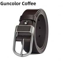 1條男裝商務/派對咖啡色tpu針扣腰帶 - 咖啡棕 - 查看 11