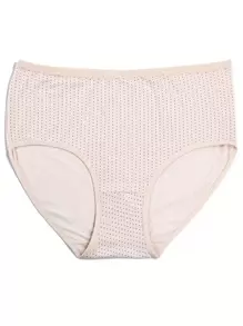 4 Peças/conjunto De Calcinhas Confortáveis E Respiráveis Tamanho Plus Size Para Mulheres Com Pequenas Bolinhas Estampadas