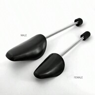 1 Par De Hormas De Zapatos Con Resorte De Plástico Ajustable Para Hombres Y Mujeres, Previenen La Deformación Y Las Arrugas, Mantienen Las Zapatillas De Deporte En Forma, Negro