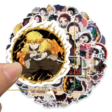 TOEI ANIMATION 50pcs Aniplex Officially Licensed  Slayer Sticker Mixed Different Kimetsu No Yaiba Stickers Anime Cartoon For Laptop Skateboard Toy Stickers For Best Friend Gifts Funny(Kimetsu No Yaiba)