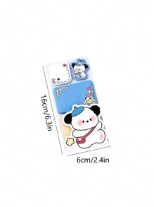 1 tờ giấy nhớ hình gấu trúc dễ thương, thích hợp cho nhân viên văn phòng và học sinh - Nhiều màu - Xem 5