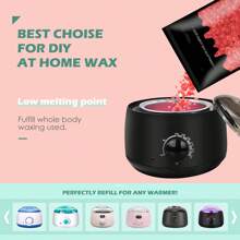 Wax Beads For Coarse Hair Removal Kit – 3 Pack Depilatory Hard Wax Beans With Spatulas – Wax Refills For Face, Eyebrow, Back, Chest, Bikini Areas, Legs - Perfect Refill For Any Wax Warmer - Multicolor - View 4