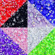 1920pcs / 6 Grids Resin Rhinestones Beads With Wax Pen, Multicolors 2mm 3mm 4mm Non-Hot Fix Flatback Round Jelly Resin Rhinestones For Nail Art Decoration, Face Makeup, DIY Jewelry Craft, Making Accessories, Shoes, Clothes, Bags Nail Charms Nail Gems Nail Supplies