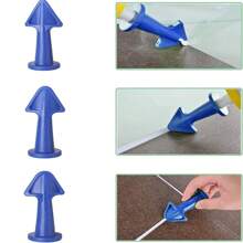 3入組矽膠灌縫嘴,灌縫完工工具,多功能矽膠嘴管配件 - 藍色 - 查看 4