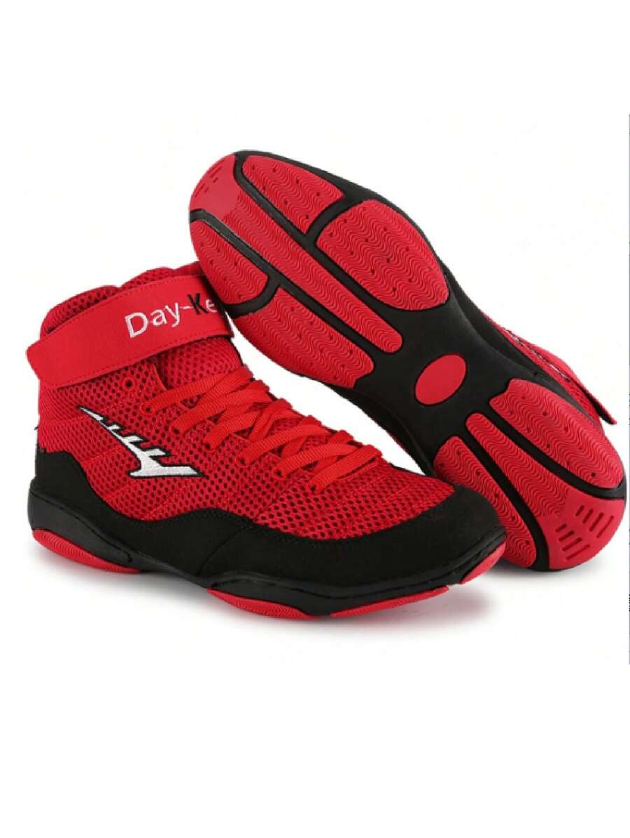 Men's Boxing Shoes - Red - View 1
