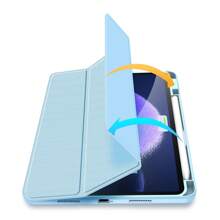1入組 Dux Ducis 藍色可折疊平板電腦保護套,適用於ipad Tab,具有觸控筆插槽和自動睡眠喚醒功能 - 藍色 - 查看 7