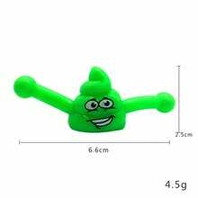 1入俏皮的惡作劇糞便彈弓玩具,有助於減輕壓力並在派對上派對禮物 - 綠色 - 查看 3