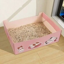 1 Pieza Arenero Para Gatos Portátil Y Desechable, Arenero Plegable Temporal Para Gatos Para Viajes Al Aire Libre
