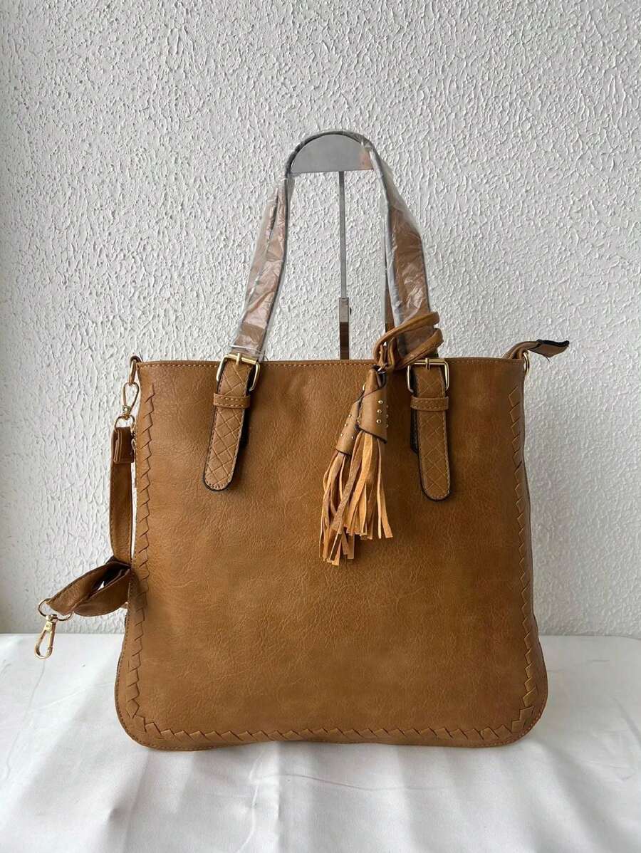 Women Shoulder Bags - Khaki - View 1