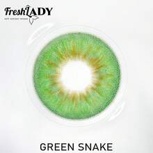 FRESH LADY Freshlady綠蛇彩色隱形眼鏡1年配戴款式 - 綠色 - 查看 6
