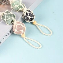 1個天然紫水晶原石月星傳輸石吊墜裝飾品，適用於車內裝飾禮品 - 彩色 - 查看 9