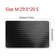 1入組快速解凍托盤,迅速解凍肉類大板,廚房解凍墊墊,快速解凍並保持食物新鮮 - 黑色 - 查看 10