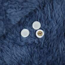 5入組/包樹脂合金自粘扣,用於diy製作服裝。男女外套、襯衫等有各種風格可選 - 白色 - 查看 3