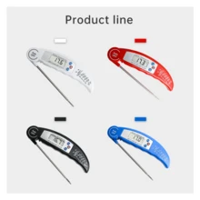 1只數字溫度計,用於測量精確的肉類,水,油,燒烤和烹飪溫度 - 紅色 - 查看 5