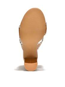 Maciie Women's Open Round Toe High Heels - 米色 - 查看 7