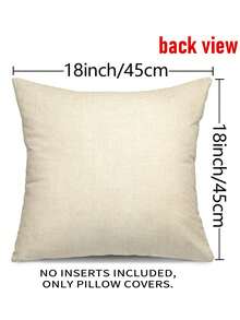 4入組彩色聚酯纖維小矮人＆心形＆字母印花情人節枕套 - 彩色 - 查看 8