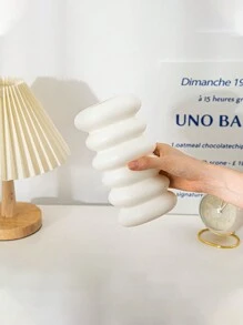 1pc Plastic Pe Flower Vase, Artificial/Fresh/Dried Flower Arrangement Pot, Suitable For Living Room, Dining Table, Tv Cabinet Home Decoration,Home Decor,Flower Vase,Centerpiece,Table Decor Gifts Birthday Graduation Room Decor Glass Vase - Multicolor - View 4