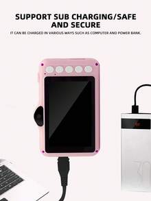 3.5-Inch High-Definition Large Screen Digital Camera, Mini Camera, Video Recording, USB Data Cable, Portable Charging, Rounded, More Comfortable And Safe Grip Experience-Pink - Pink - View 5