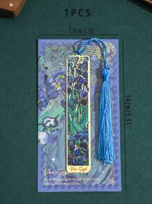 1pc/2pcs Vintage Metal Bookmarks, Creative Retro Metal Planner Charms Clip Accessories For Reading - Multicolor - View 2