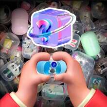 Claw Machine Christmas Arcade Claw Game Machine Cute Creative Funny Mini Round Capsules Claw Machine Teen Birthday - Burgundy - View 3