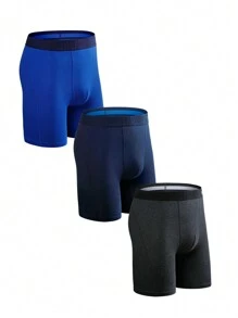 3 Pezzi Di Boxer Uomo Lunga Comoda E Traspirante