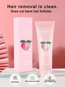 1pc 30ml Peach Flavored Hair Removal Cream For Women's Specific Areas (Lips, Private Parts, Chin, Cheeks), Natural Mild Formula - 100ML Peach Flavor - View 3