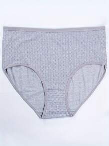 4入組大尺碼舒適透氣的圓點內衣褲 - 彩色 - 查看 6