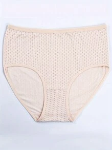 4入組大尺碼舒適透氣的圓點內衣褲 - 彩色 - 查看 3