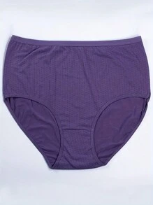 4入組大尺碼舒適透氣的圓點內衣褲 - 彩色 - 查看 4