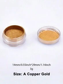 1 Bottle Shimmer Metallic Golden Silvery Color Powder, Faux Pearlescent Colorant Pigment, Dye Colorant Glitter Mica Powder For DIY Painting Resin Jewelry Making
