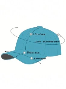 1 件装水洗棒球帽男女刺绣字母棒球帽夏季运动嘻哈帽男女通用帽子