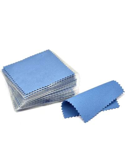 10pcs Jewelry Cleaning Cloth, Polishing Cloth For Silver Gold Jewelry Accessories