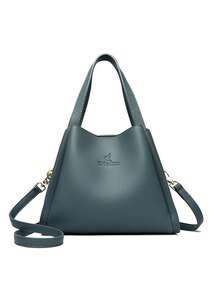 New Fashion 2024 Ladies' Shoulder Bag Crossbody Bag Tote Bag For Mom Middle-Aged Women Large Capacity - Blue - View 1