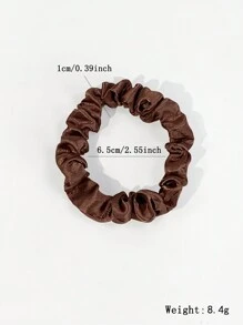 3pcs Classic Simple Elastic Hair Ties For Ponytails And Buns, Solid Color Hair Ties Casual,Dopamine Valentine's Day Valentines Ponytail Holders Hair Elastics Hair Rubber Bands Scrunchies Hair Rope Hair Accessories Head Accessories - Multicolor - View 2