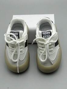 New Spring And Autumn Children's Sports Shoes For Boys, Students' Casual White Shoes And Baby Shoes - White - View 5