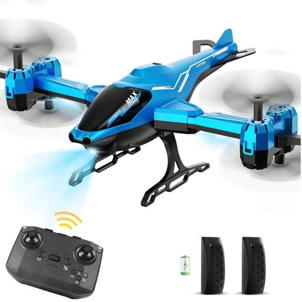 VATOS Hubschrauber Ferngesteuert 2.4G All in 1 Super Funktion RC Helikopter, Hindernisvermeidung 360° Flip LED Licht, Indoor, Spielzeug  Geschenke Erwachsene