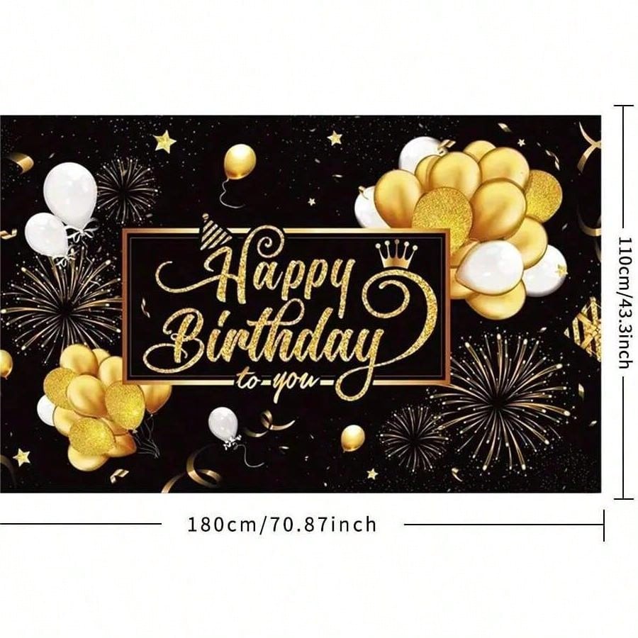 Zauberer Geburtstags-Hintergrund - 180x100cm, Polyester, Halloween