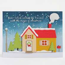 1入溫馨房屋設計的碳鋼切割模板,適用於diy剪貼簿、卡片製作、相冊裝飾等 - 銀色 - 查看 7