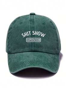 1 件装水洗棒球帽男女刺绣字母棒球帽夏季运动嘻哈帽男女通用帽子