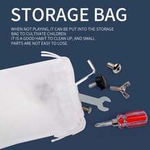 跨境木製兒童消防車＆太空螺帽＆螺絲火箭玩具,適用於智力開發、早期教育和精細動作技能訓練 - 彩色 - 查看 4