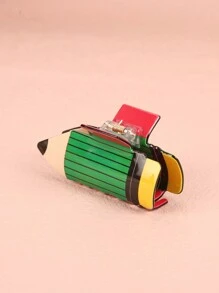 獨特設計的鉛筆爪夾文具新品，是情侶、女性、和最好的朋友的禮物，適用於對老師抱有感激之情的人、學生等。 - 綠色髮爪 - 查看 2