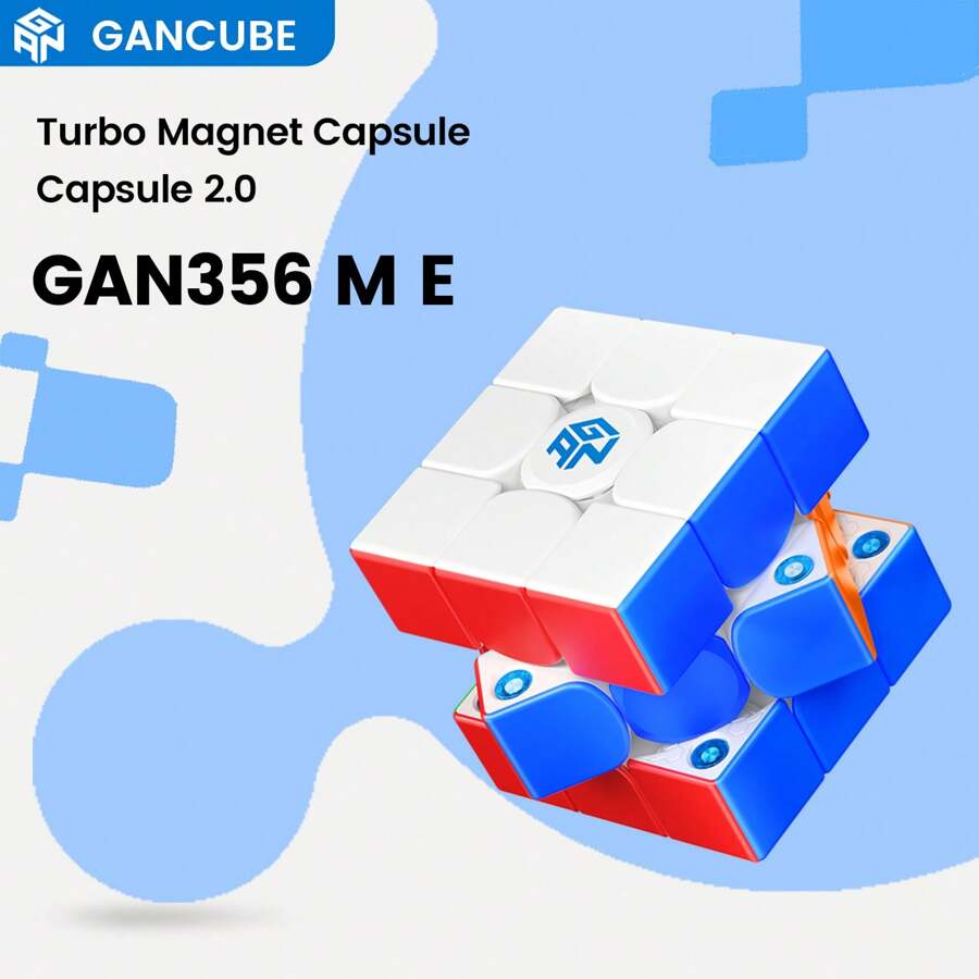 1 个 GAN356ME 标准 6 色魔方，适合男孩、女孩、儿童初学者、成人、比赛、节日和生日礼物 - 彩色 - 查看 1