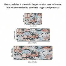 1pc Flannel Sketch Flower Pattern Absorbent & Non-Slip Doormat For Bathroom, Kitchen, Toilet Entrance Home Bathroom Decor Bath Rug Floor Carpet Outdoor Rug Door Mat Fall Decor Bathroom Accessories Back To School Entryway Decor - Multicolor - View 7