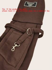 1入寵物背包攜帶袋,適用於小狗和貓,前胸包適用於戶外活動 - 咖啡棕 - 查看 5