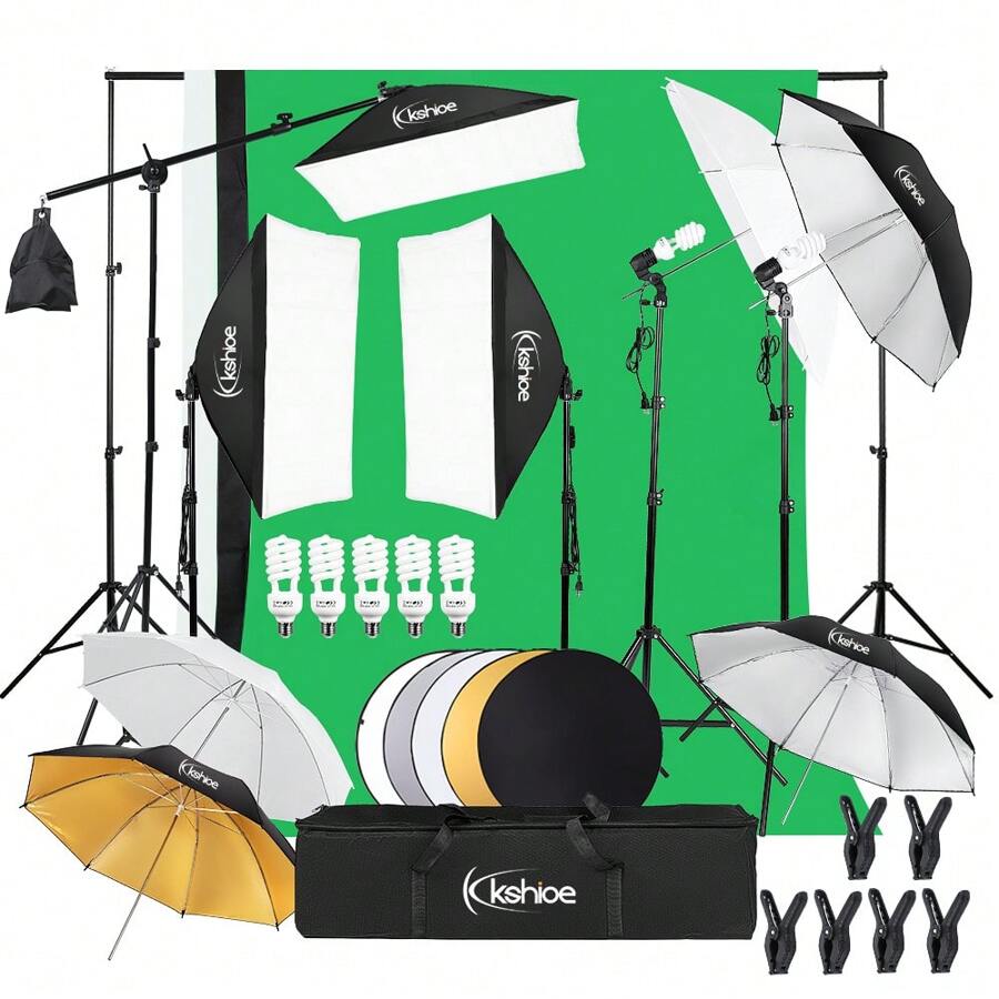 PK002 Soft Light Box Soft Umbrella Plus Five-In-One Reflector Set