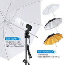 PK002 Soft Light Box Soft Umbrella Plus Five-In-One Reflector Set